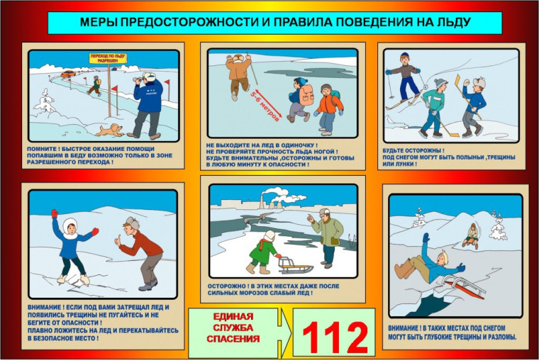Памятка для родителей и детей "Осторожно, тонкий лед!".